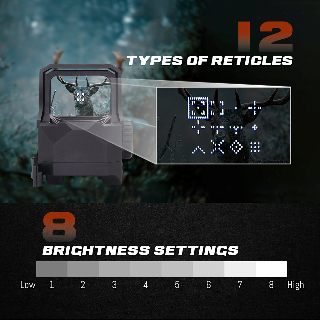 URSA 1x35mm HUD Digital Rifle Sight - White Reticle