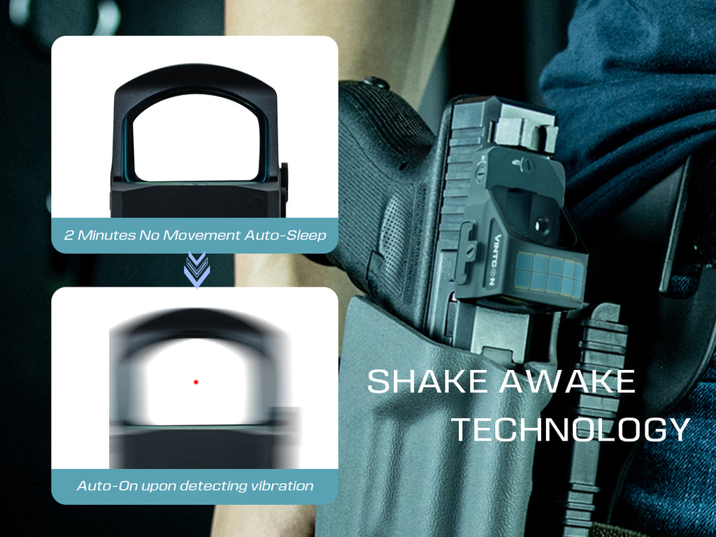 CANIS-X Solar Red Dot Sight (RMR Cut) for Glock 19, Sig P320 & More | Multi-Reticle