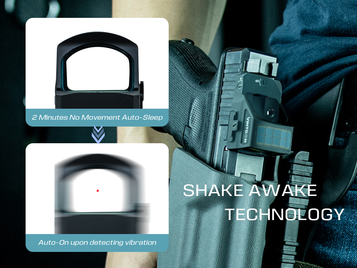 CANIS-X Solar Red Dot Sight (RMR Cut) for Glock 19, Sig P320 & More | Multi-Reticle