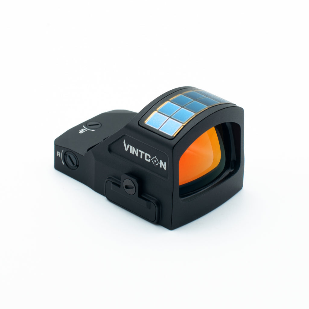 CANIS-X Solar Red Dot Sight (RMR Pistol Cut) Dual Power System & Multi-Reticle