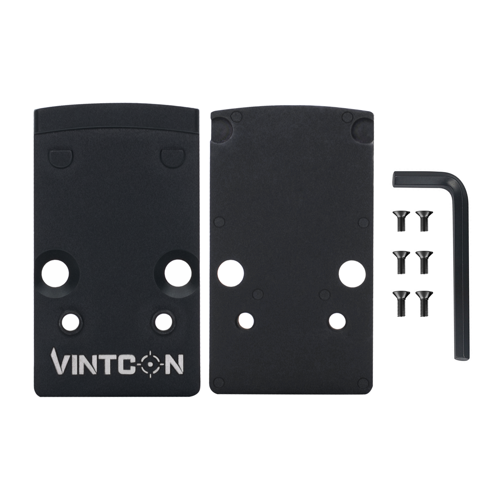 VINTCON RMR to RMSc Adapter Plate for RMR Slide Cut, Compatible with Standard RMSc Footprint Red Dot Sights Holosun 407K/507K Shield RMSC, Alloy Steel