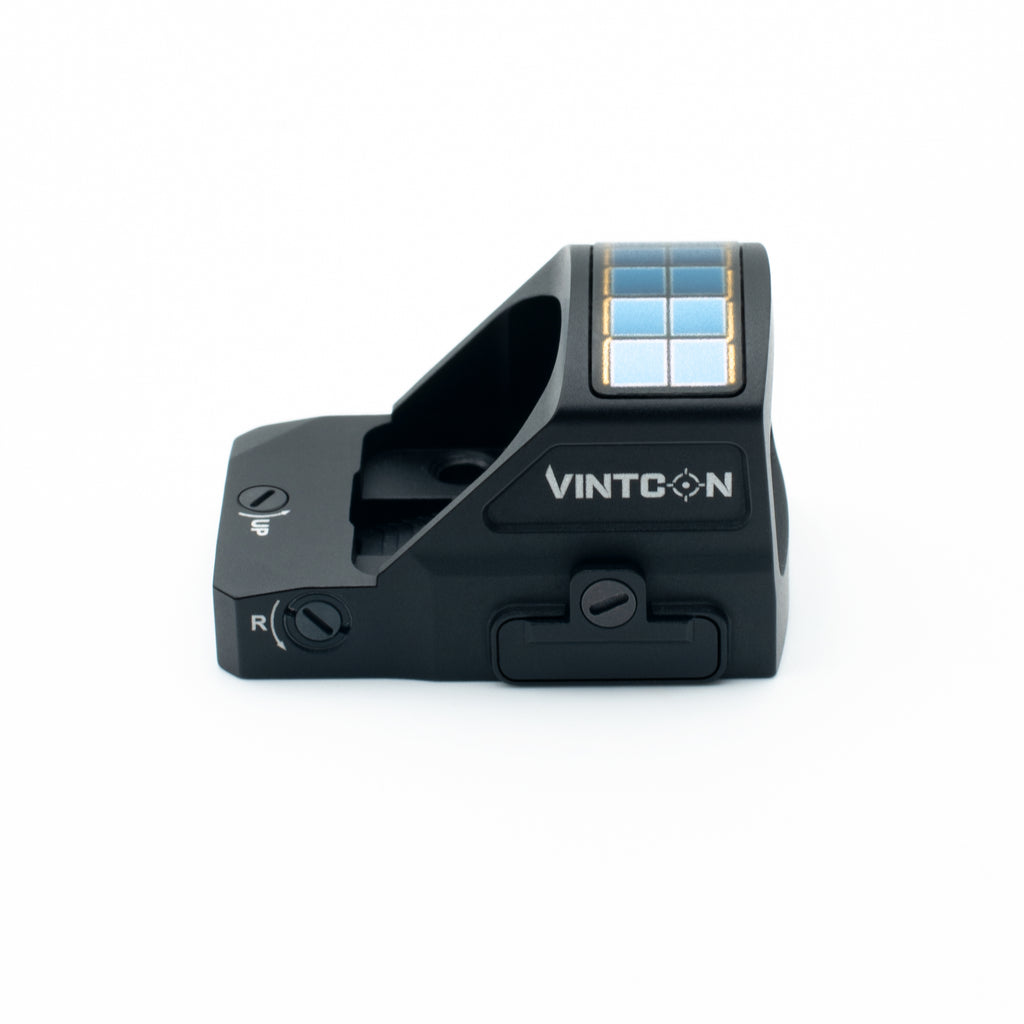 CANIS-X Solar Red Dot Sight (RMR Pistol Cut) Dual Power System & Multi-Reticle