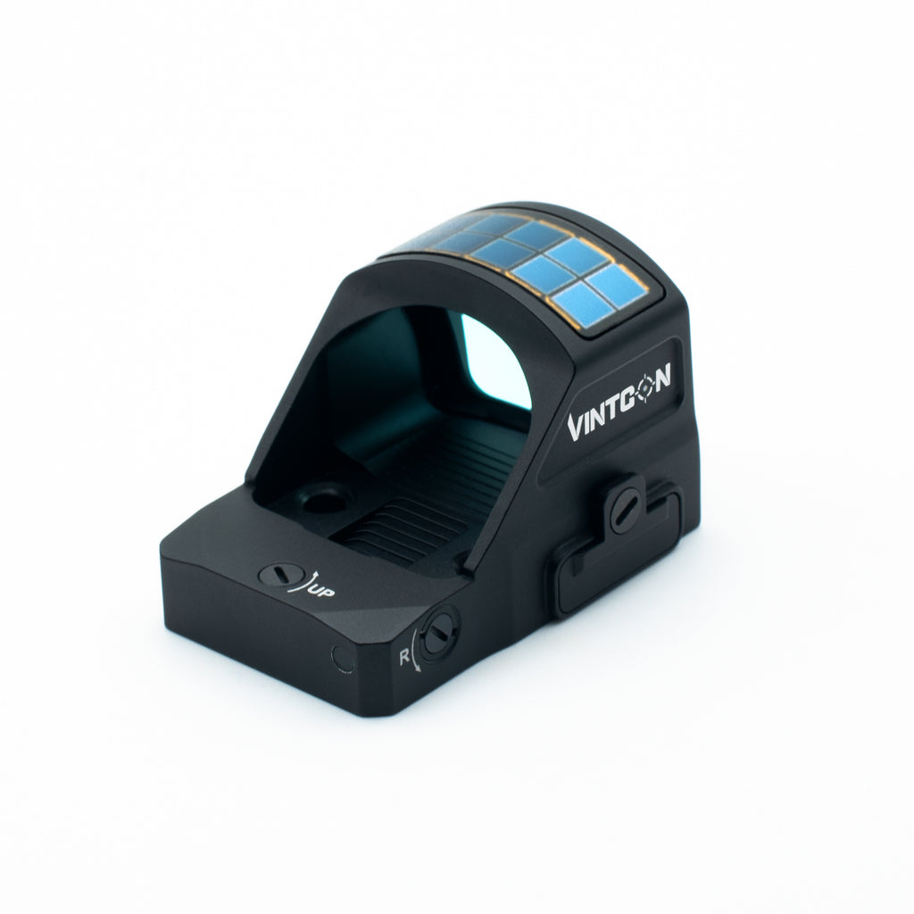 CANIS-X Solar Red Dot Sight (RMR Pistol Cut) Dual Power System & Multi-Reticle