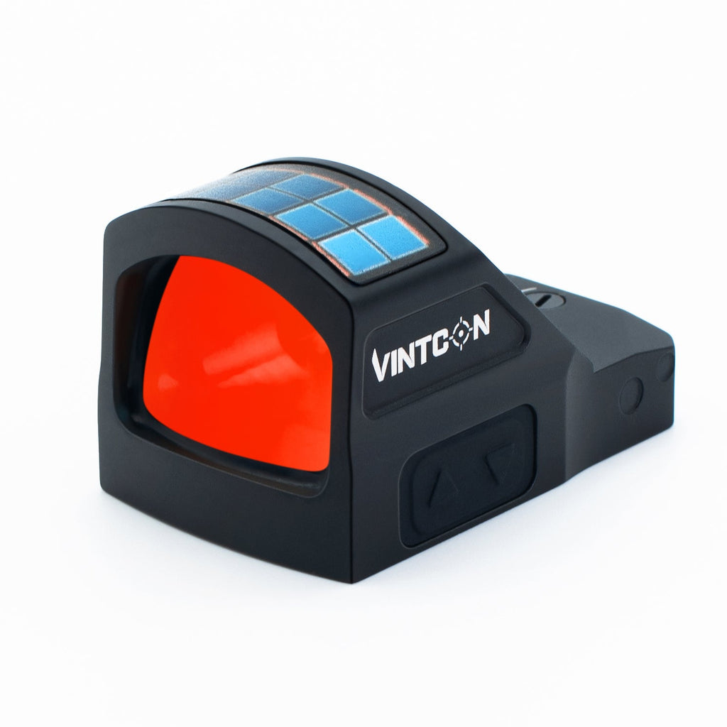 CANIS-X Solar Red Dot Sight (RMR Cut) for Glock 19, Sig P320 & More | Multi-Reticle