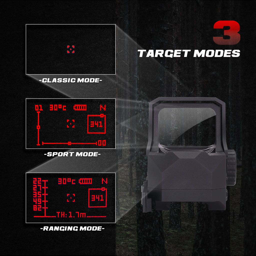 URSA 1x35mm HUD Digital Rifle Sight - Red Reticle