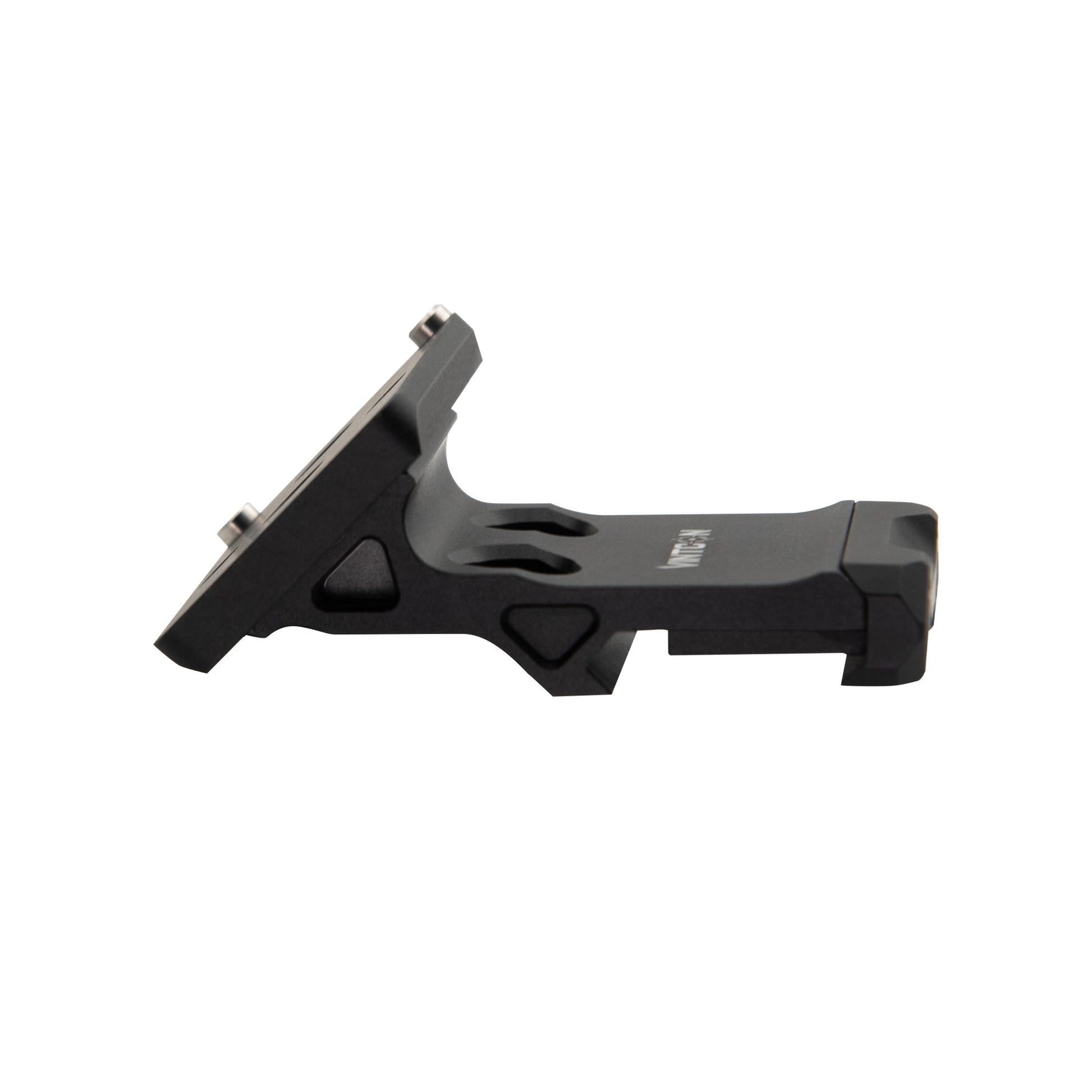 45 Degree Offset Picatinny Rail Mount for Red Dot Sight, Reversible Optic Plate Compatible with RMR or RMSc Footprint, Matte Black (RMSC/K Series)