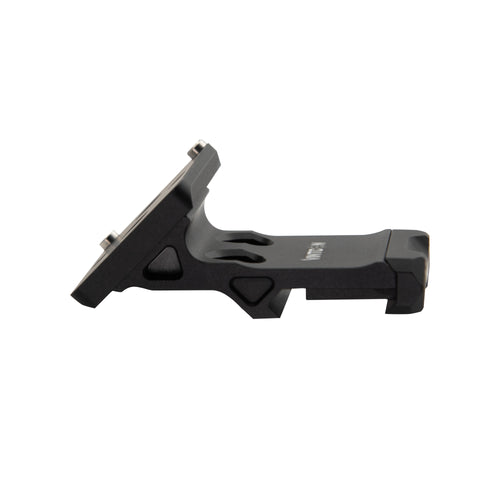 45 Degree Offset Picatinny Rail Mount for Red Dot Sight, Reversible Optic Plate Compatible with RMR or RMSc Footprint, Matte Black (RMSC/K Series)