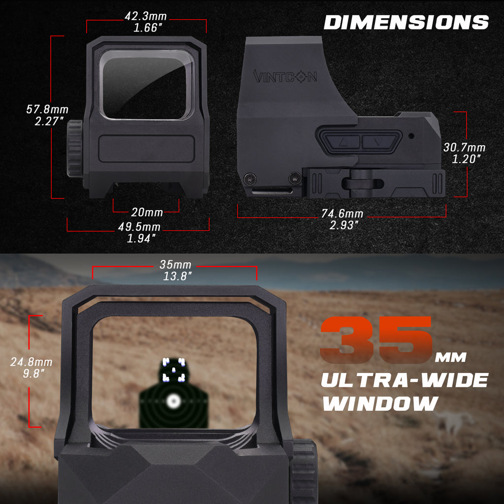 URSA 1x35mm HUD Digital Rifle Sight - White Reticle